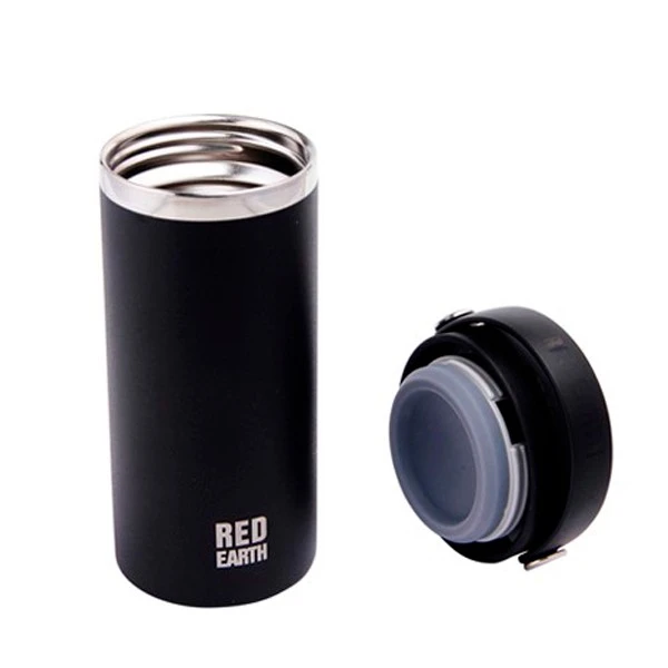 Black Stainless Steel Vacuum Flask Outdoor Water Insulated Bottles 300ml