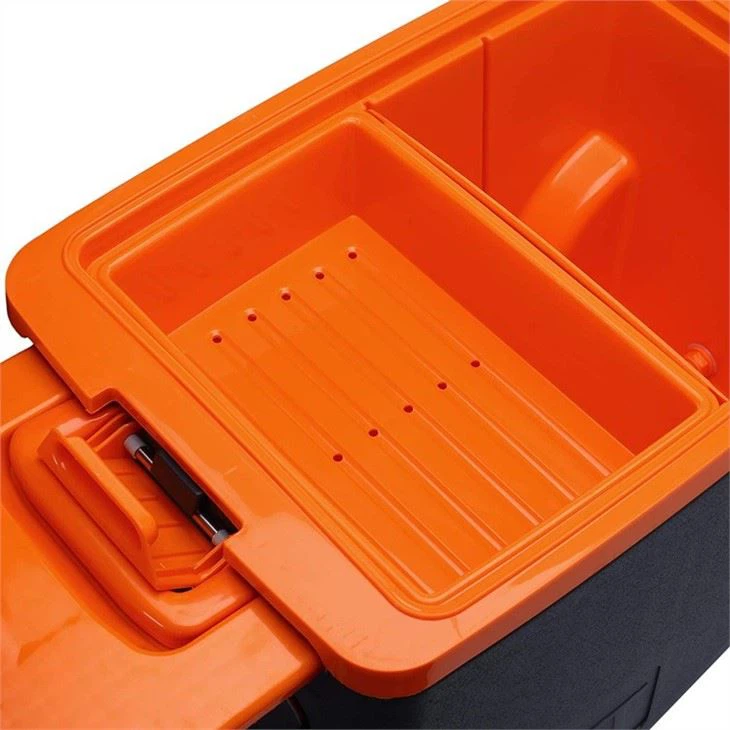 50L Large Plastic Foam Insulated Camping Portable Ice Cooler Box With Wheels