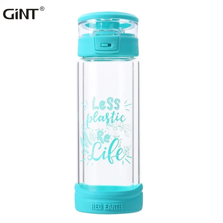 Eco-Friendly BPA Free Glass Leakproof Travel Water Bottle Cup With Safety Lock suppliers